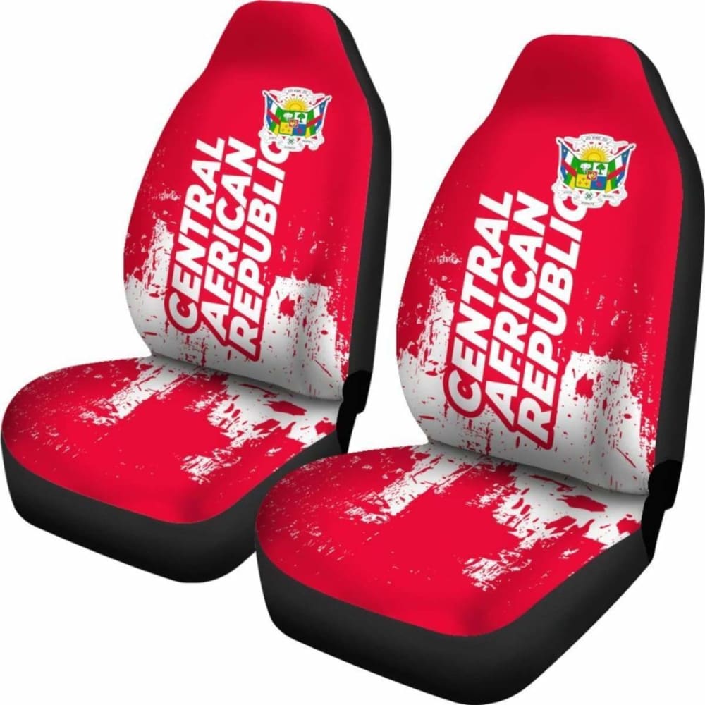 Central African Republic Car Seat Covers Smudge Style 105905 - YourCarButBetter