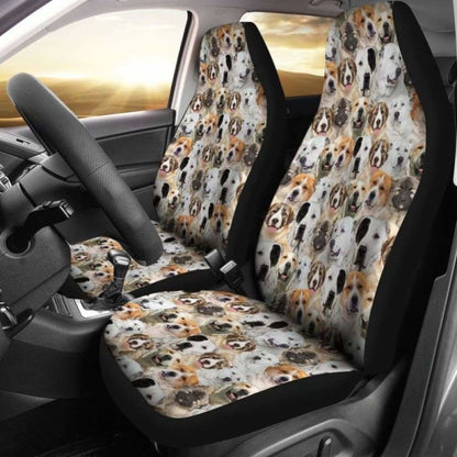 Central Asian Shepherd Dog Full Face Car Seat Covers 091706