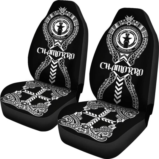 Chamorro Car Seat Covers - Chamorro Seal Polynesian Tribal - 105905 - YourCarButBetter