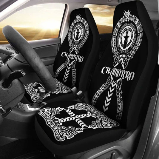 Chamorro Car Seat Covers - Chamorro Seal Polynesian Tribal - 105905 - YourCarButBetter