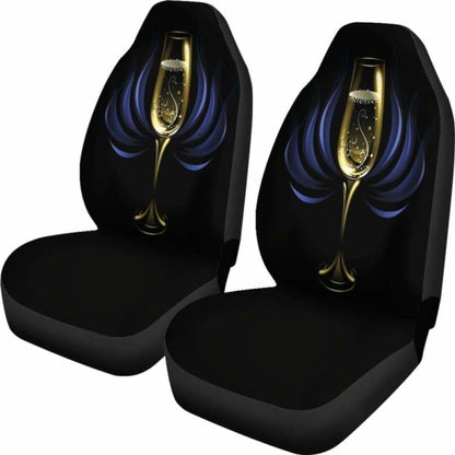 Champagne Car Seat Covers Wine Lovers 160830 - YourCarButBetter