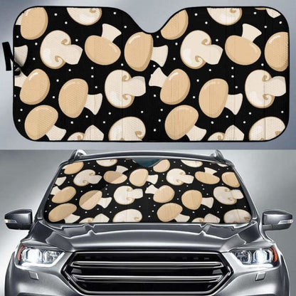 Champignon Mushroom Pattern Car Auto Sun Shades 182102 - YourCarButBetter