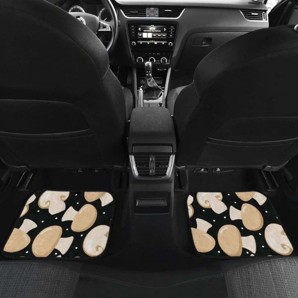 Champignon Mushroom Pattern Front And Back Car Mats 174914 - YourCarButBetter
