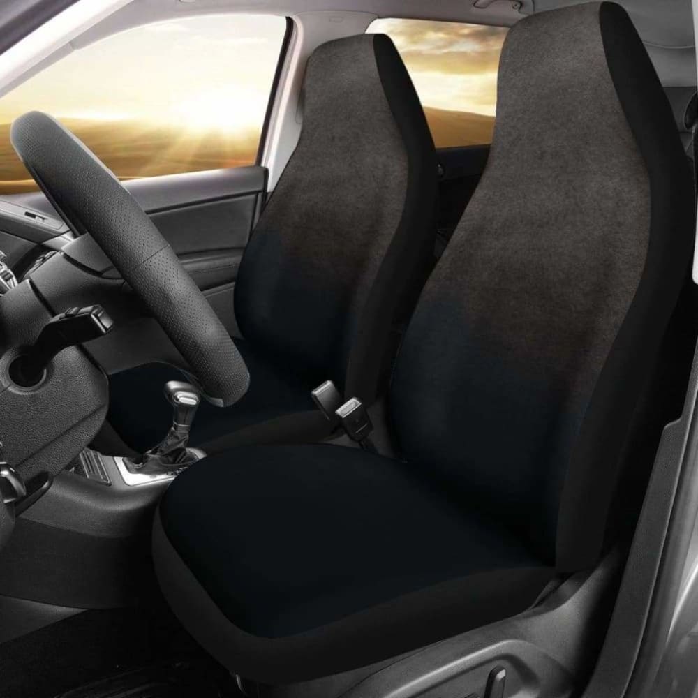 Charcoal Gray Ombre Watercolor Car Seat Covers 174914 - YourCarButBetter