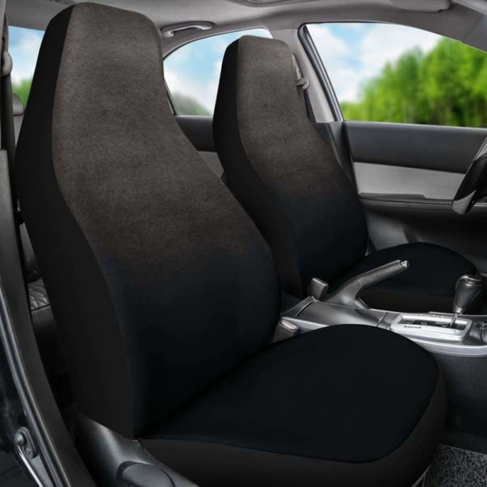 Charcoal Gray Ombre Watercolor Car Seat Covers 174914 - YourCarButBetter