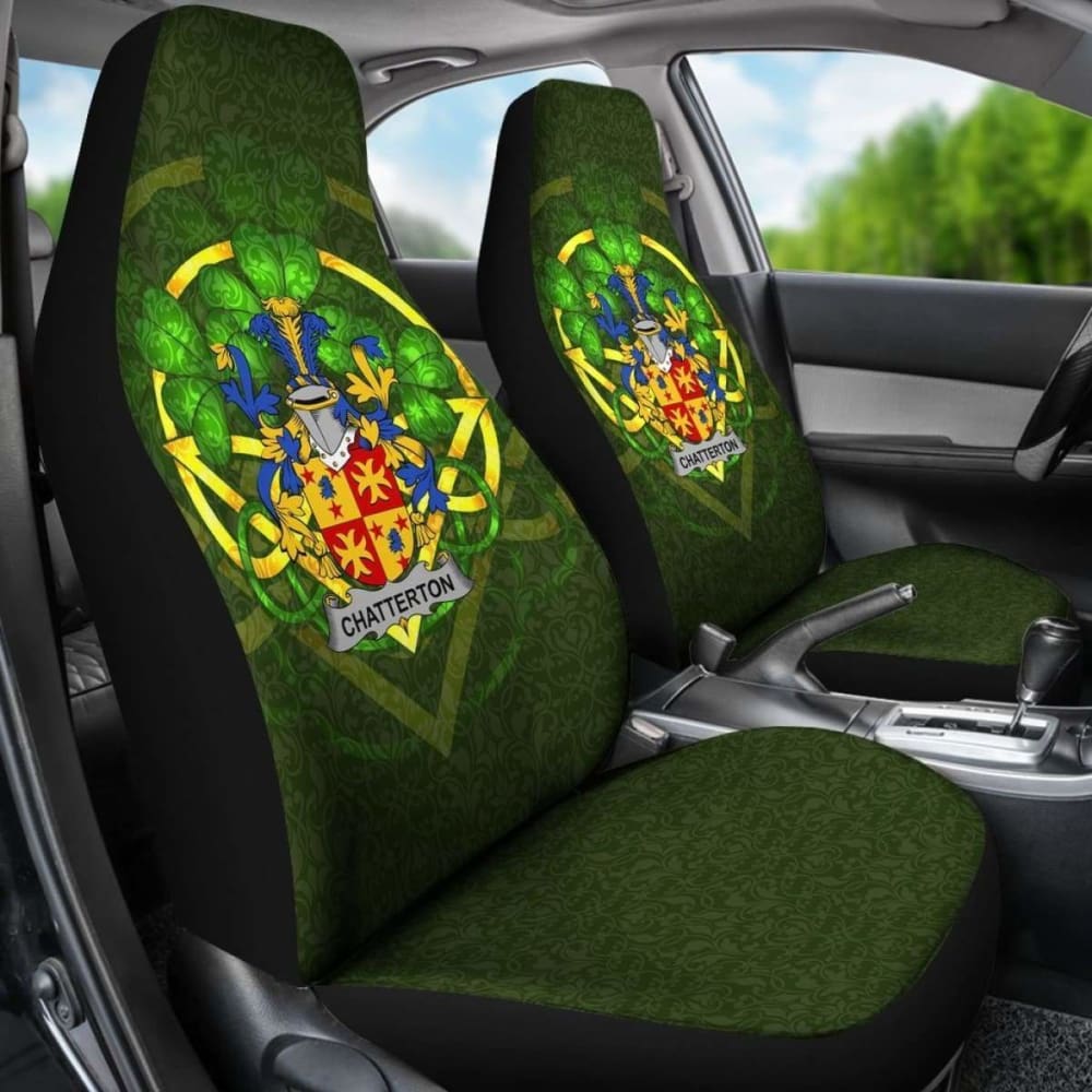 Chatterton Ireland Car Seat Cover Celtic Shamrock (Set Of Two) 154230 - YourCarButBetter