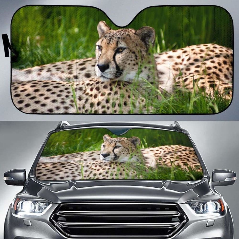 Cheetah Cologne Zoo Hd Car Sun Shade 172609 - YourCarButBetter