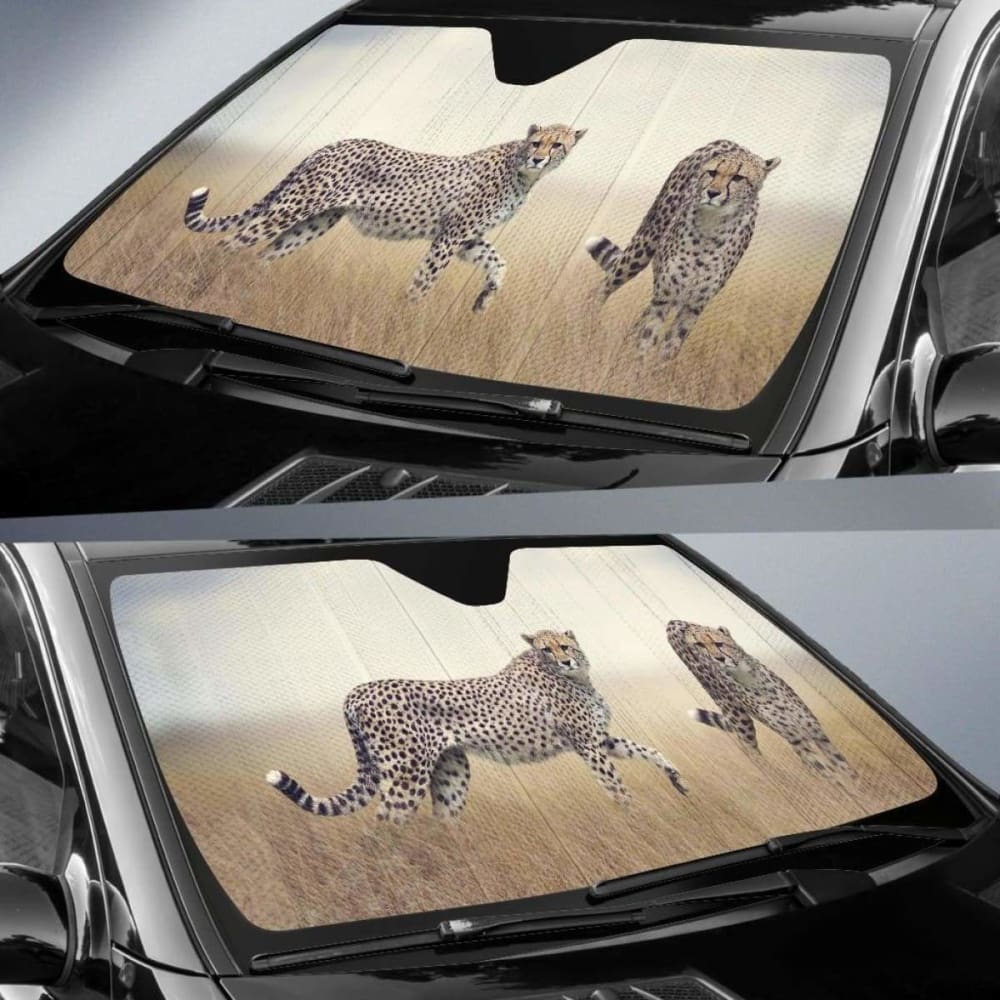 Cheetah Wildlife Hd 5K Car Sun Shade 172609 - YourCarButBetter