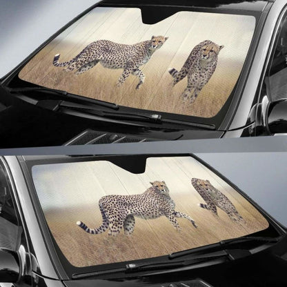 Cheetah Wildlife Hd 5K Car Sun Shade 172609 - YourCarButBetter