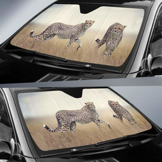 Cheetah Wildlife Hd 5K Car Sun Shade 172609 - YourCarButBetter