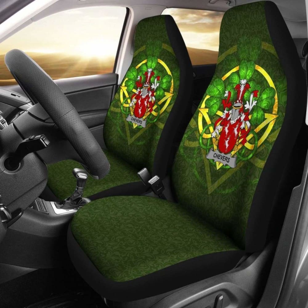 Chevers Ireland Car Seat Cover Celtic Shamrock (Set Of Two) 154230 - YourCarButBetter
