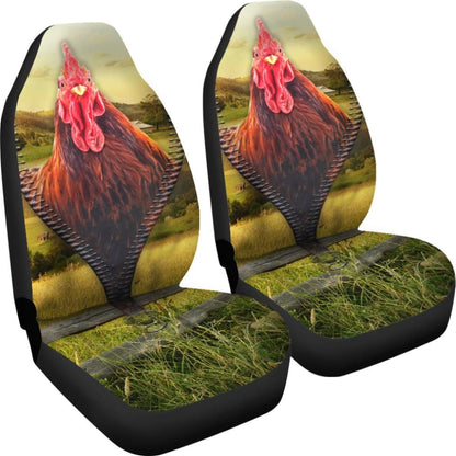 Chicken Zipper Car Seat Covers 094209 - YourCarButBetter