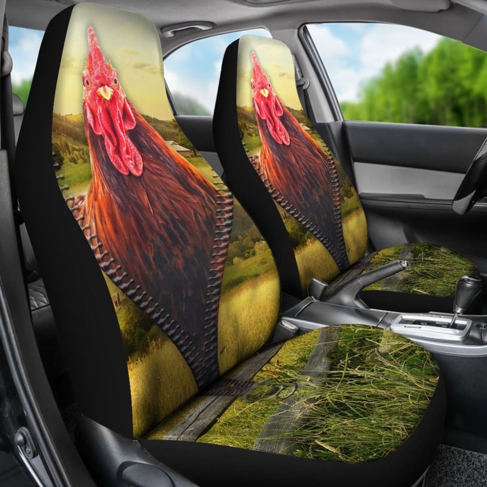 Chicken Zipper Car Seat Covers 094209 - YourCarButBetter