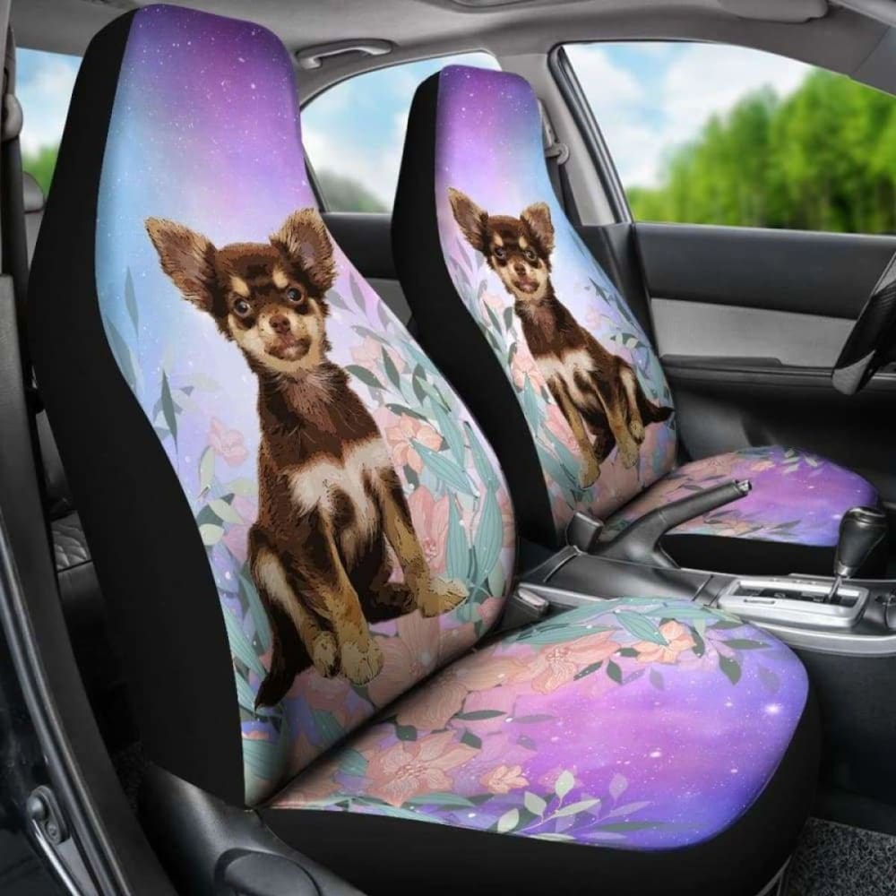 Chihuahua At Galaxy Car Seat Covers 091114 - YourCarButBetter