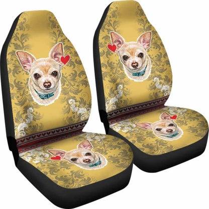 Chihuahua At Heart Car Seat Covers 091114 - YourCarButBetter
