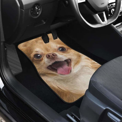 Chihuahua Car Floor Mats Funny Dog Face 091114 - YourCarButBetter