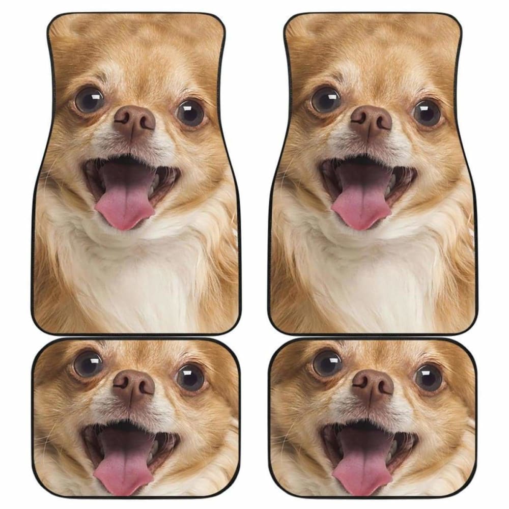 Chihuahua Car Floor Mats Funny Dog Face 091114 - YourCarButBetter