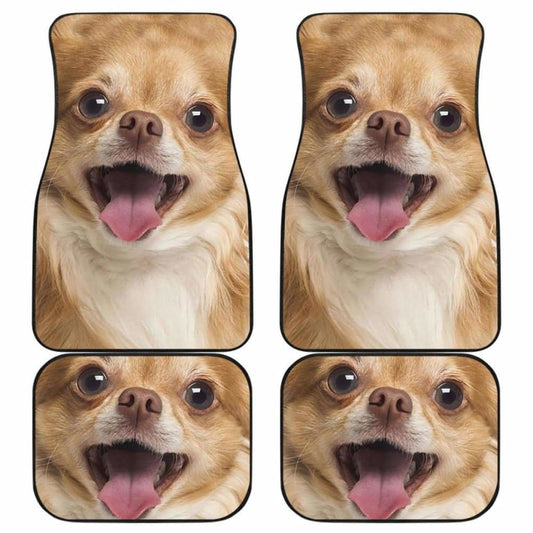 Chihuahua Car Floor Mats Funny Dog Face 091114 - YourCarButBetter