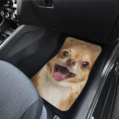 Chihuahua Car Floor Mats Funny Dog Face 091114 - YourCarButBetter