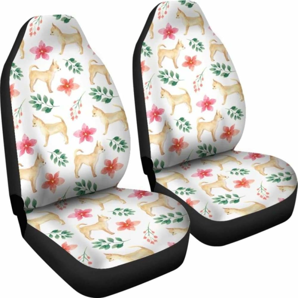 Chihuahua Dog Watercolor Painting Car Seat Cover 091114 - YourCarButBetter