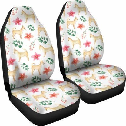 Chihuahua Dog Watercolor Painting Car Seat Cover 091114 - YourCarButBetter