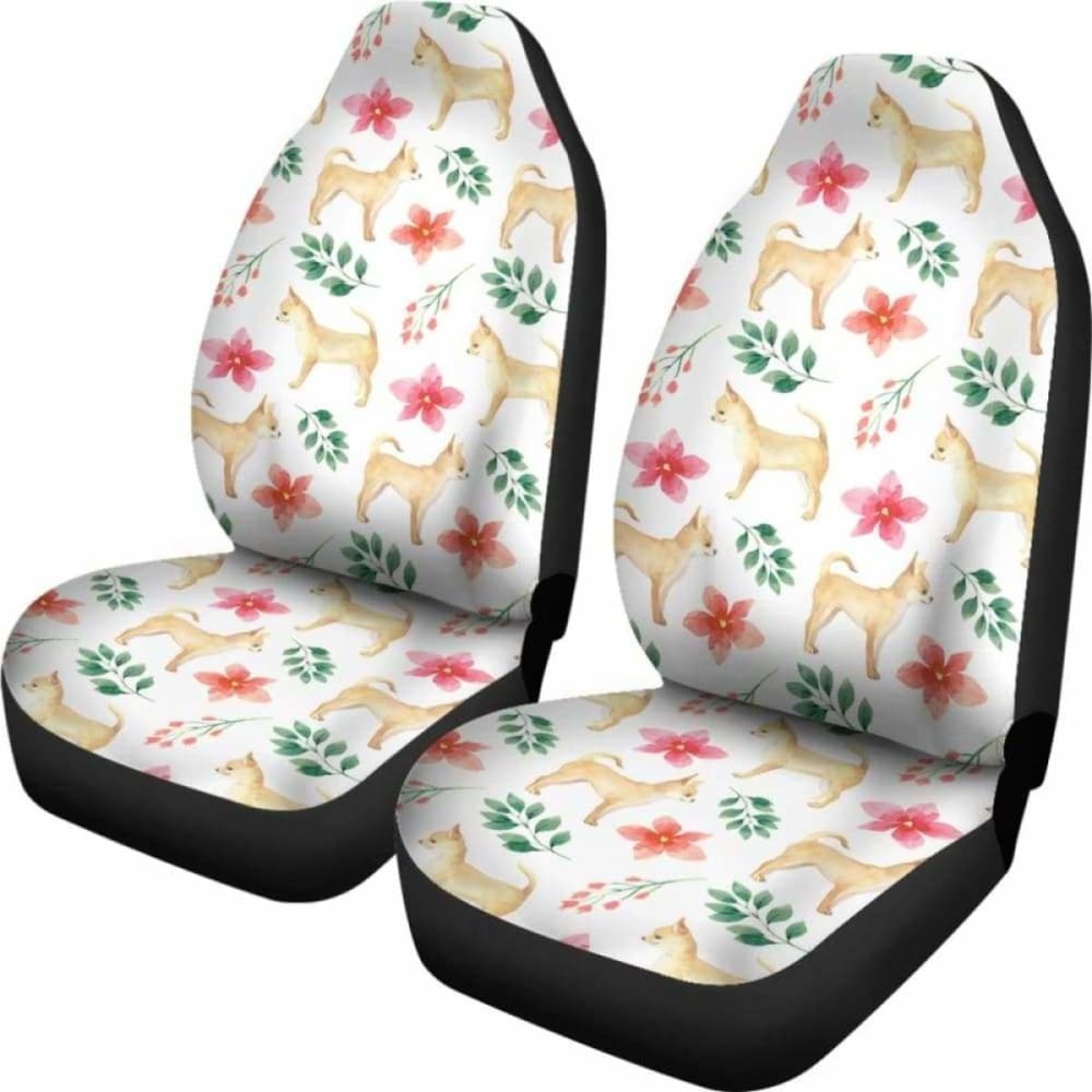 Chihuahua Dog Watercolor Painting Car Seat Cover 091114 - YourCarButBetter