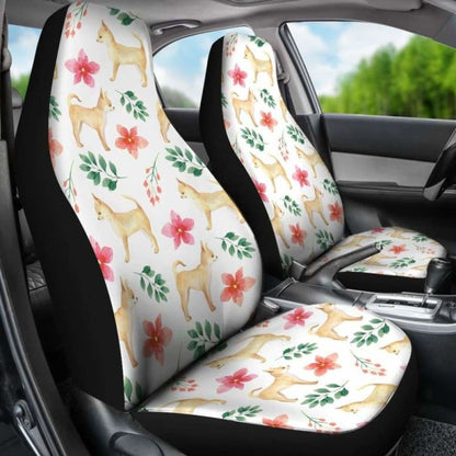 Chihuahua Dog Watercolor Painting Car Seat Cover 091114 - YourCarButBetter
