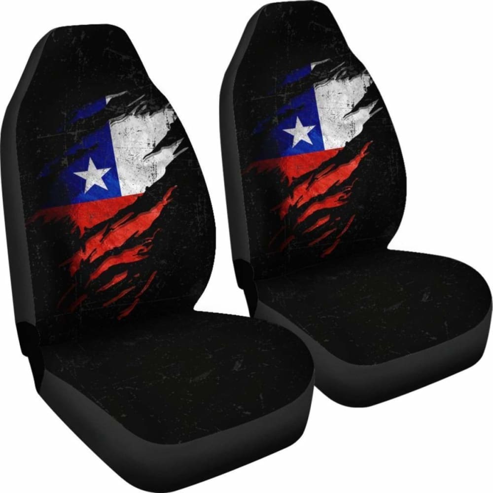 Chile In Me Car Seat Covers - Special Grunge Style (Set Of Two) 232125 - YourCarButBetter