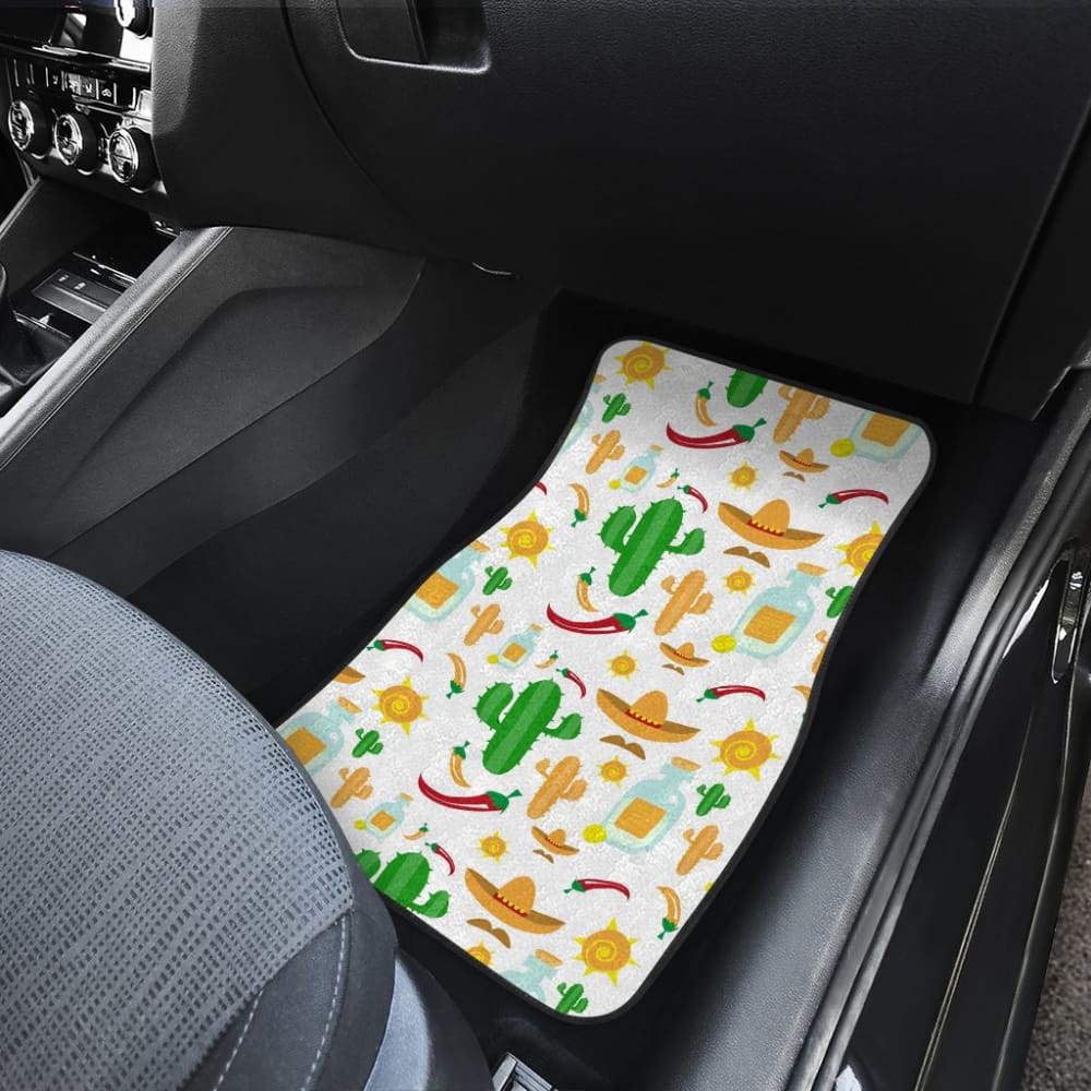 Chili Cactus Plant Mexico Pattern Car Floor Mats 212601 - YourCarButBetter