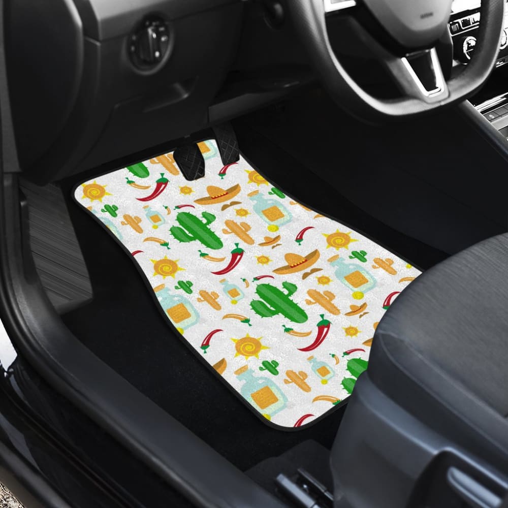 Chili Cactus Plant Mexico Pattern Car Floor Mats 212601 - YourCarButBetter