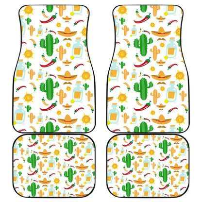 Chili Cactus Plant Mexico Pattern Car Floor Mats 212601 - YourCarButBetter