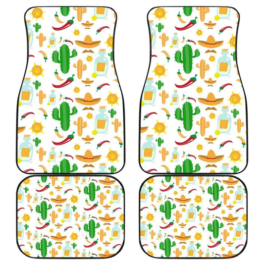 Chili Cactus Plant Mexico Pattern Car Floor Mats 212601 - YourCarButBetter