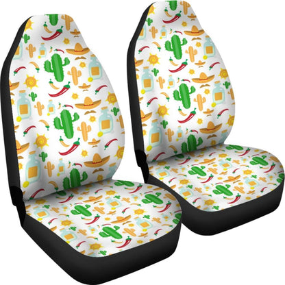 Chili Cactus Plant Mexico Pattern Car Seat Covers 212601 - YourCarButBetter