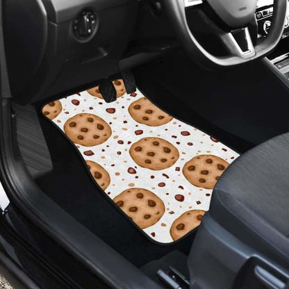 Chocolate Chip Cookie Pattern Front And Back Car Mats 103406 - YourCarButBetter
