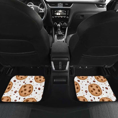 Chocolate Chip Cookie Pattern Front And Back Car Mats 103406 - YourCarButBetter