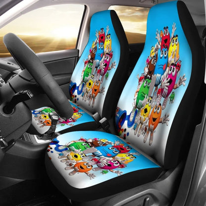 Chocolate M&M Funny Team Car Seat Covers Car Accessories Decoration 094201 - YourCarButBetter