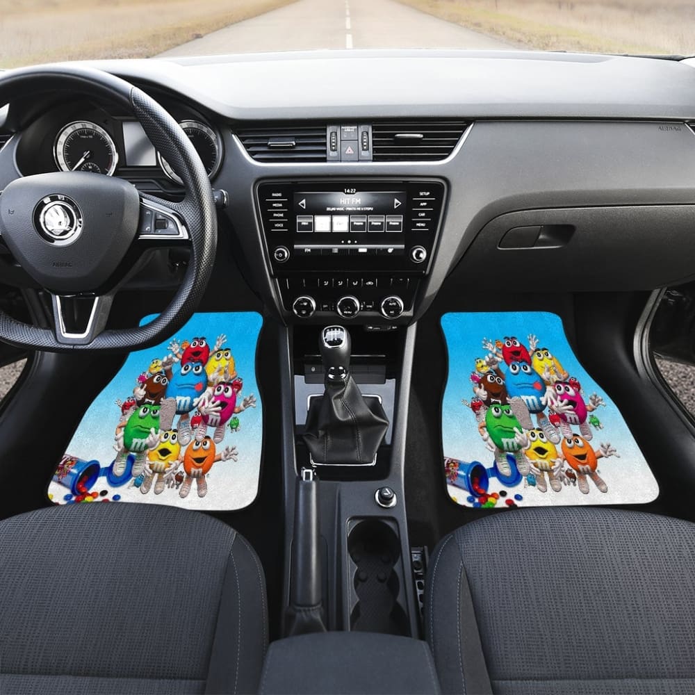 Chocolate M&M Team Car-Mats 094201 - YourCarButBetter