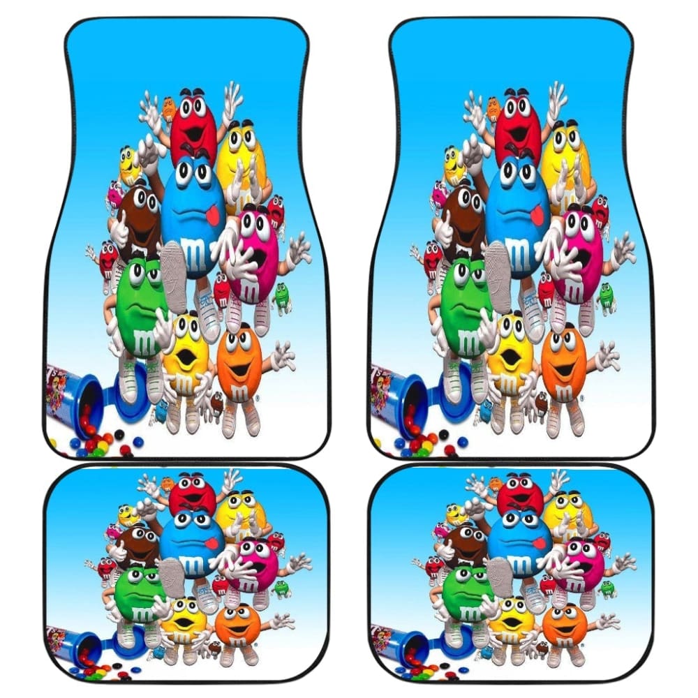 Chocolate M&M Team Car-Mats 094201 - YourCarButBetter