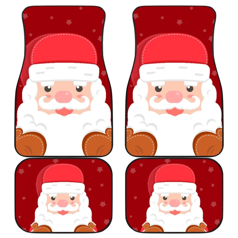 Christmas Car Floor Mats Cute Santa Claus 211603 - YourCarButBetter