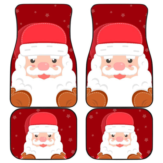 Christmas Car Floor Mats Cute Santa Claus 211603 - YourCarButBetter