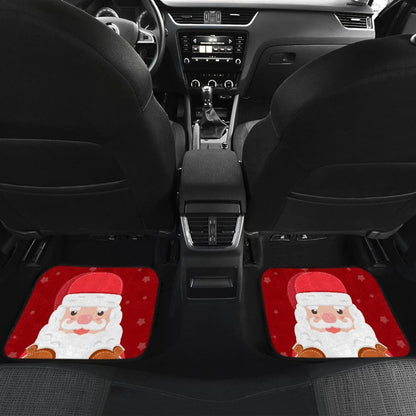 Christmas Car Floor Mats Cute Santa Claus 211603 - YourCarButBetter