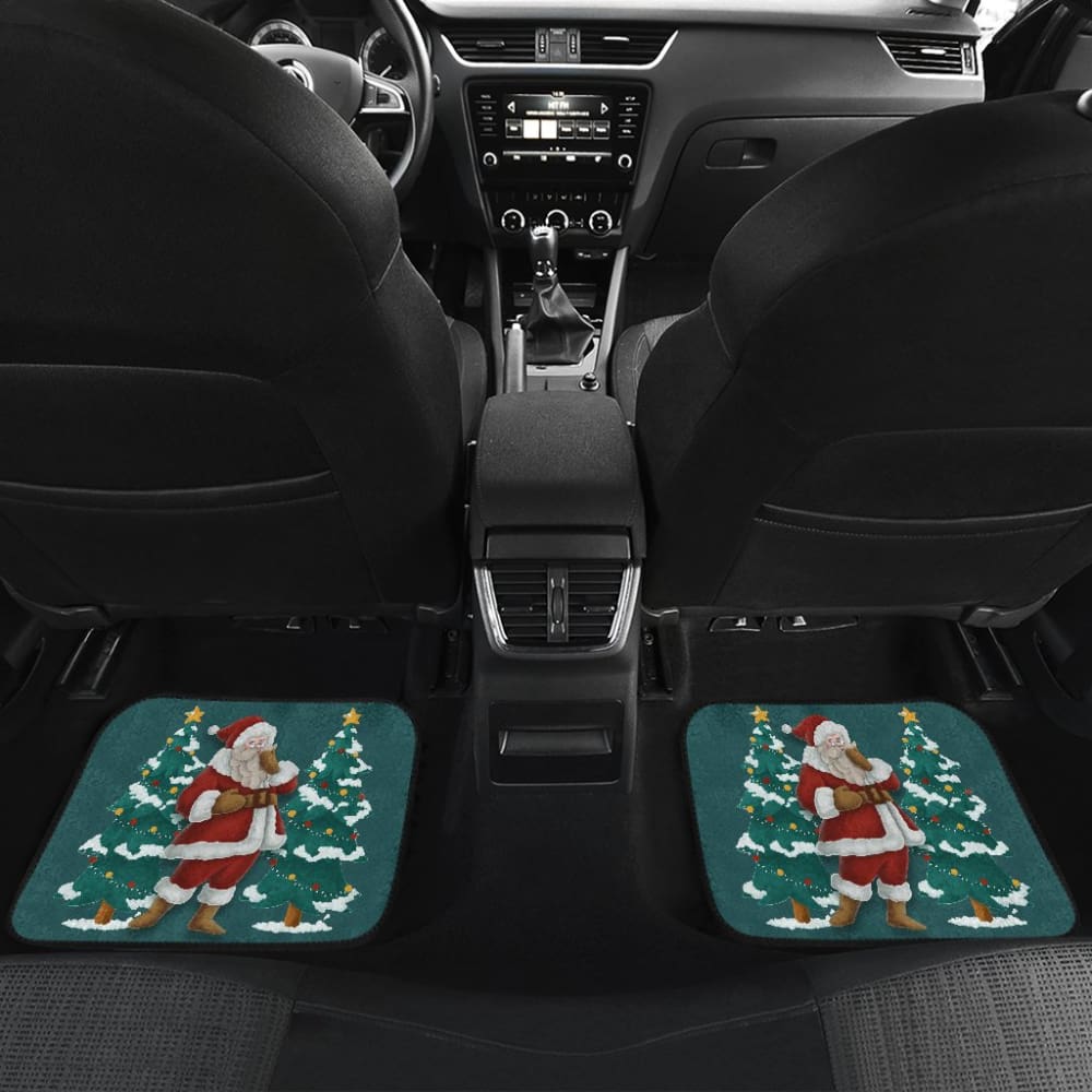 Christmas Santa Claus Custom Car Accessories Car Floor Mats 211603 - YourCarButBetter
