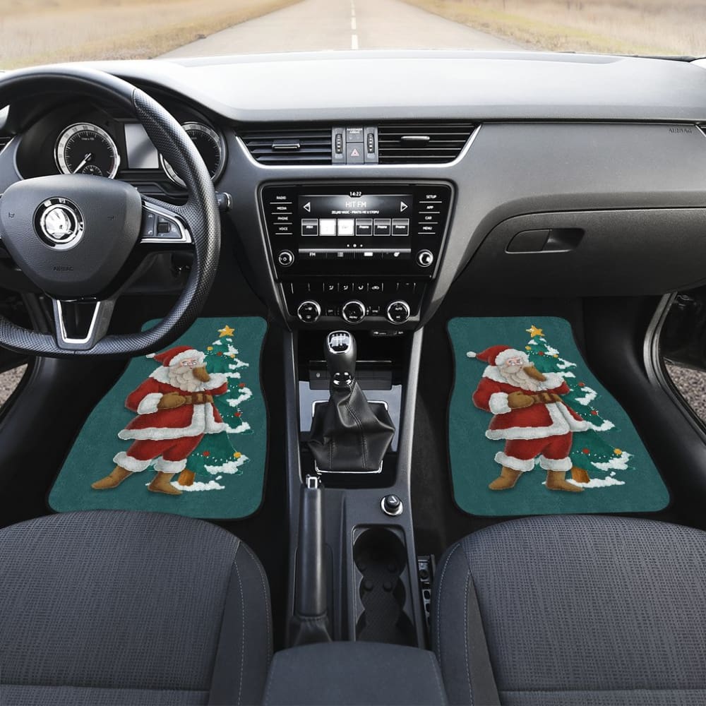 Christmas Santa Claus Custom Car Accessories Car Floor Mats 211603 - YourCarButBetter
