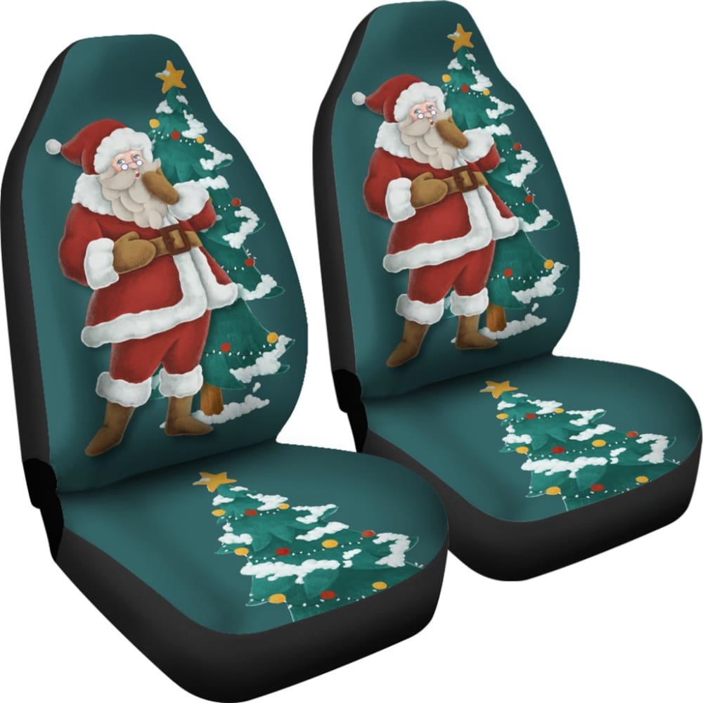 Christmas Santa Claus Custom Car Accessories Car Seat Covers 211603 - YourCarButBetter