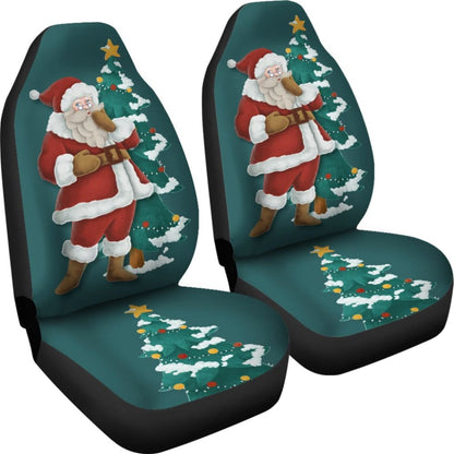 Christmas Santa Claus Custom Car Accessories Car Seat Covers 211603 - YourCarButBetter