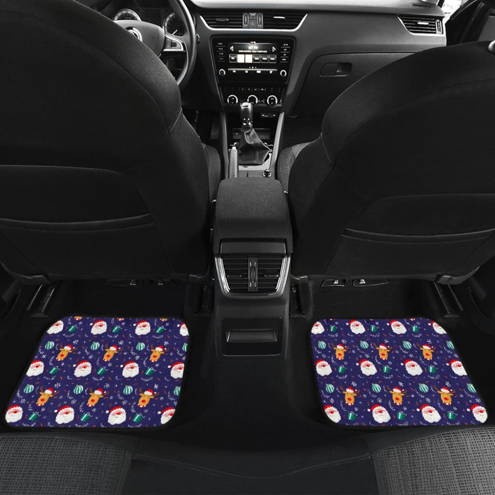 Christmas Santa Claus Reindeer Car Floor Mats 210601 - YourCarButBetter