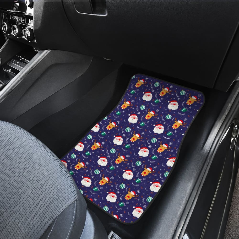 Christmas Santa Claus Reindeer Car Floor Mats 210601 - YourCarButBetter
