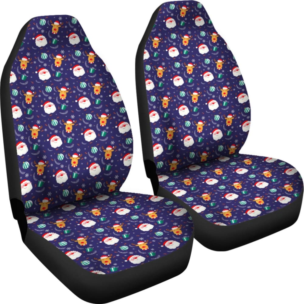 Christmas Santa Claus Reindeer Car Seat Covers 210601 - YourCarButBetter