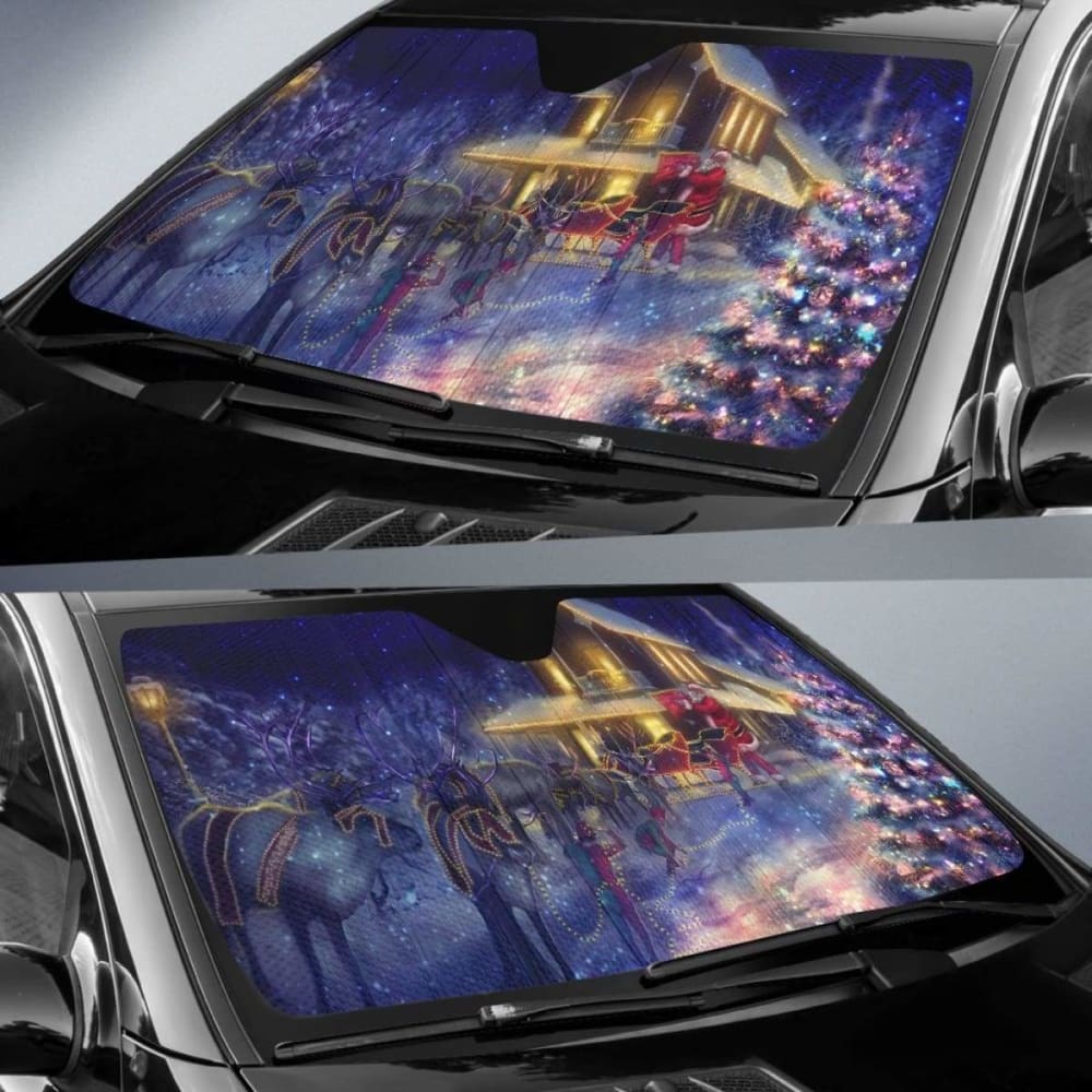 Christmas Santa Claus Sun Shade Amazing Best Gift Ideas 103406 - YourCarButBetter