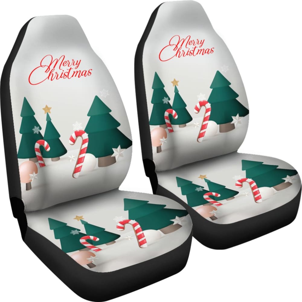 Christmas Sweet Candy Snowflake Car Seat Covers 212303 - YourCarButBetter